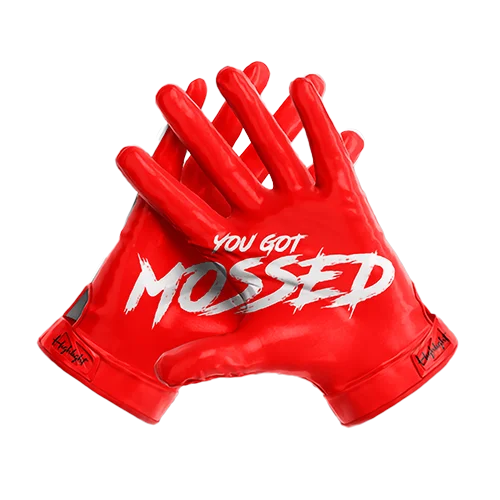 G.O.A.T. - "You Got Mossed"; Silhouette/ Ultra Grip Football Gloves