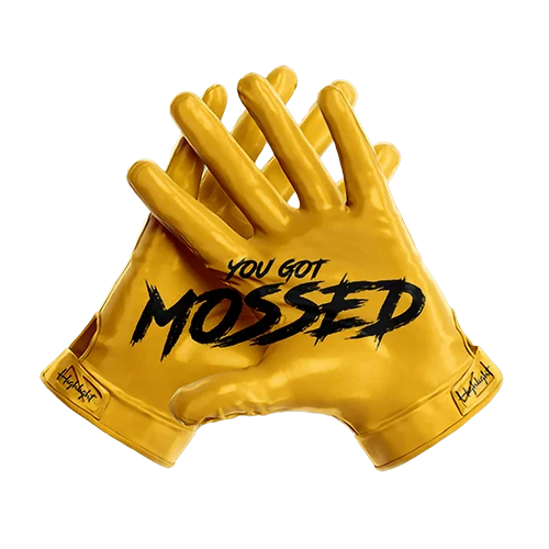 G.O.A.T. - "You Got Mossed"; Silhouette/ Ultra Grip Football Gloves