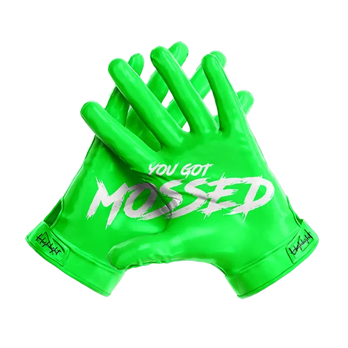 G.O.A.T. - "You Got Mossed"; Silhouette/ Ultra Grip Football Gloves