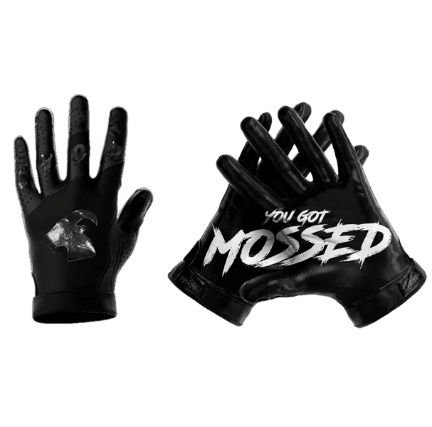 G.O.A.T. - "You Got Mossed"; Silhouette/ Ultra Grip Football Gloves