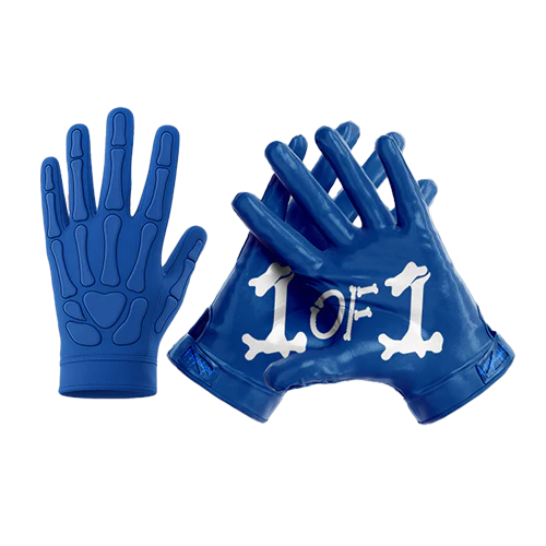 1 of 1 Bone Design/ Ultra Grip Football Gloves