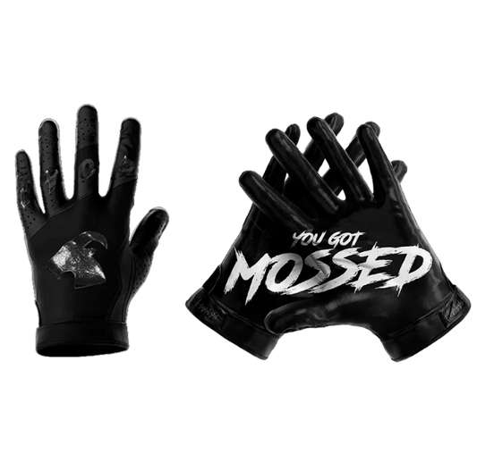 G.O.A.T. - "You Got Mossed"; Silhouette/ Ultra Grip Football Gloves