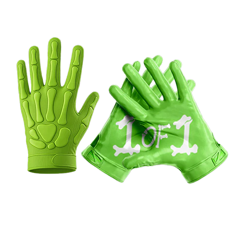 1 of 1 Bone Design/ Ultra Grip Football Gloves
